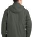 Port Authority Herringbone 3 in 1 Parka J302 in Spruce green back view