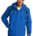Port Authority All Season II Jacket J304 in Snorkel blu/bk front view