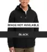 Port Authority Reliant Hooded Jacket J308 Black front view