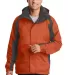Port Authority Ranger 3 in 1 Jacket J310 Dk Cad Org/Shw front view
