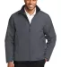 Port Authority Challenger153 II Jacket J354 Steel Gy/Tr Bk front view