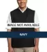 Port Authority Pullover Wind Vest J702 Navy front view