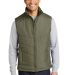 Port Authority Puffy Vest J709 in Olive front view