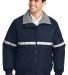 Port Authority Challenger153 Jacket with Reflectiv in Tr ny/gry/refl front view