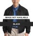 Port Authority Leather Bomber Jacket J780 Black front view