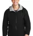 Port Authority Team Jacket JP56 Black/LtOxf front view