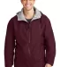 Port Authority Team Jacket JP56 Maroon/LtOxf front view