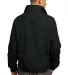 Sport Tek Full Zip Wind Jacket JST70 in Black back view