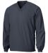 Sport Tek V Neck Raglan Wind Shirt JST72 in Graphite
