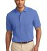 Port Authority Pique Knit Polo K420 Blueberry front view