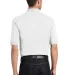 Port Authority Pique Knit Polo with Pocket K420P White back view