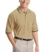 Port Authority Cool Mesh153 Polo with Tipping Stri Stone Heather front view