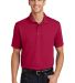 Port Authority Poly Bamboo Blend Pique Polo K497 in Red front view