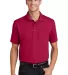 Port Authority Poly Bamboo Blend Pique Polo K497 Red front view