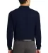 Port Authority Long Sleeve Silk Touch153 Polo with Navy back view