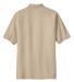 Port Authority Silk Touch153 Polo with Pocket K500 in Stone backFlat view