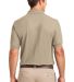 Port Authority Silk Touch153 Polo with Pocket K500 in Stone back view