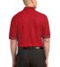 Port Authority Silk Touch153 Tipped Polo K502 in Red/steel grey back view