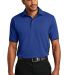 Port Authority Dry Zone153 Colorblock Ottoman Polo in Royal/black front view