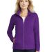 Port Authority Ladies Microfleece Jacket L223 in Amethyst purpl front view