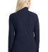 Port Authority Ladies Microfleece 12 Zip Pullover  in True navy back view