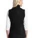 Port Authority Ladies Microfleece Vest L226 Black back view