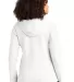 Sport Tek Ladies Tech Fleece Full Zip Hooded Jacke in White back view