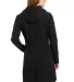 Port Authority Ladies Long Textured Hooded Soft Sh Black back view
