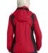 Port Authority Ladies Barrier Jacket L315 in Rich red/black back view