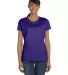 Fruit of the Loom Ladies Heavy Cotton HD153 100 Co Purple front view