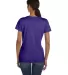 Fruit of the Loom Ladies Heavy Cotton HD153 100 Co Purple back view