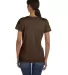 Fruit of the Loom Ladies Heavy Cotton HD153 100 Co Chocolate back view