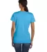 Fruit of the Loom Ladies Heavy Cotton HD153 100 Co Aquatic Blue back view