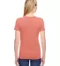 Fruit of the Loom Ladies Heavy Cotton HD153 100 Co Retro Heather Coral back view