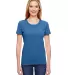 Fruit of the Loom Ladies Heavy Cotton HD153 100 Co Retro Heather Royal front view