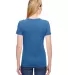 Fruit of the Loom Ladies Heavy Cotton HD153 100 Co Retro Heather Royal back view