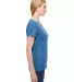Fruit of the Loom Ladies Heavy Cotton HD153 100 Co Retro Heather Royal side view
