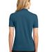 Port Authority Ladies Rapid Dry153 Polo L455 in Moroccan blue back view