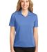 Port Authority Ladies Rapid Dry153 Polo L455 in Riviera blue front view