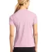 Sport Tek Dri Mesh Ladies V Neck T Shirt L468V Pink back view
