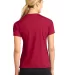 Sport Tek Dri Mesh Ladies V Neck T Shirt L468V Red back view