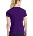 Sport Tek Ladies Dry Zone153 Raglan Accent T Shirt Purple back view