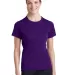 Sport Tek Ladies Dry Zone153 Raglan Accent T Shirt Purple front view