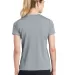 Sport Tek Ladies Dry Zone153 Raglan Accent T Shirt Silver back view