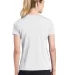 Sport Tek Ladies Dry Zone153 Raglan Accent T Shirt White back view