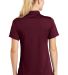 Sport Tek Ladies Dry Zone153 Raglan Accent Polo L4 in Maroon back view