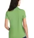 Port Authority Ladies Poly Bamboo Blend Pique Polo Vibrant Green back view