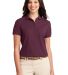 Port Authority L500 Ladies Silk Touch Polo  in Maroon front view