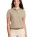 Port Authority Ladies Silk Touch153 Polo L500 in Stone front view