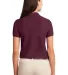 Port Authority Ladies Silk Touch153 Polo L500 Burgundy back view
